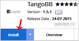 TangoBB install button