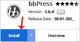 bbPress install button