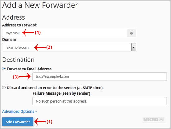 email forward steps