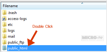 open directory by double click