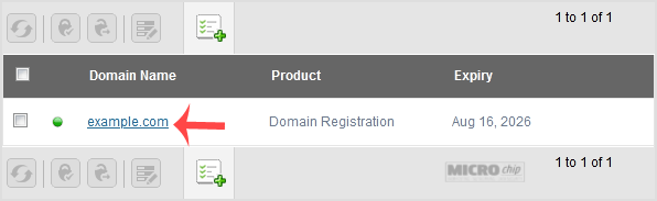 select logicboxes domain