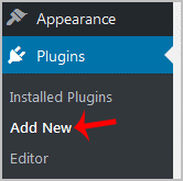 wp plugin add new menu