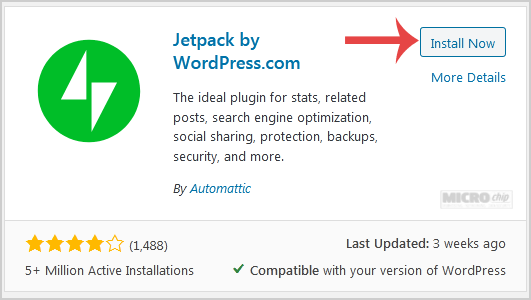 wp plugin install button jetpack